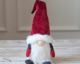 Velvet Christmas Gnome Trio – Holiday Decor, Nisse Gnomes