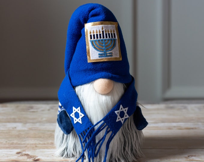 Gefen the Gnome - Hanukkah miracle - Hanukkah Gnome - Shabbat-  Passover - Yom Kippur - Tevet - Sukkot - Israel - Holiday Gnome -