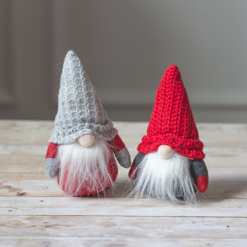 Brother Gnomes - Knit Hats- Holiday gift stocking stuffers - gnome - Christmas gifts - holiday gift - gnome life - tomte 