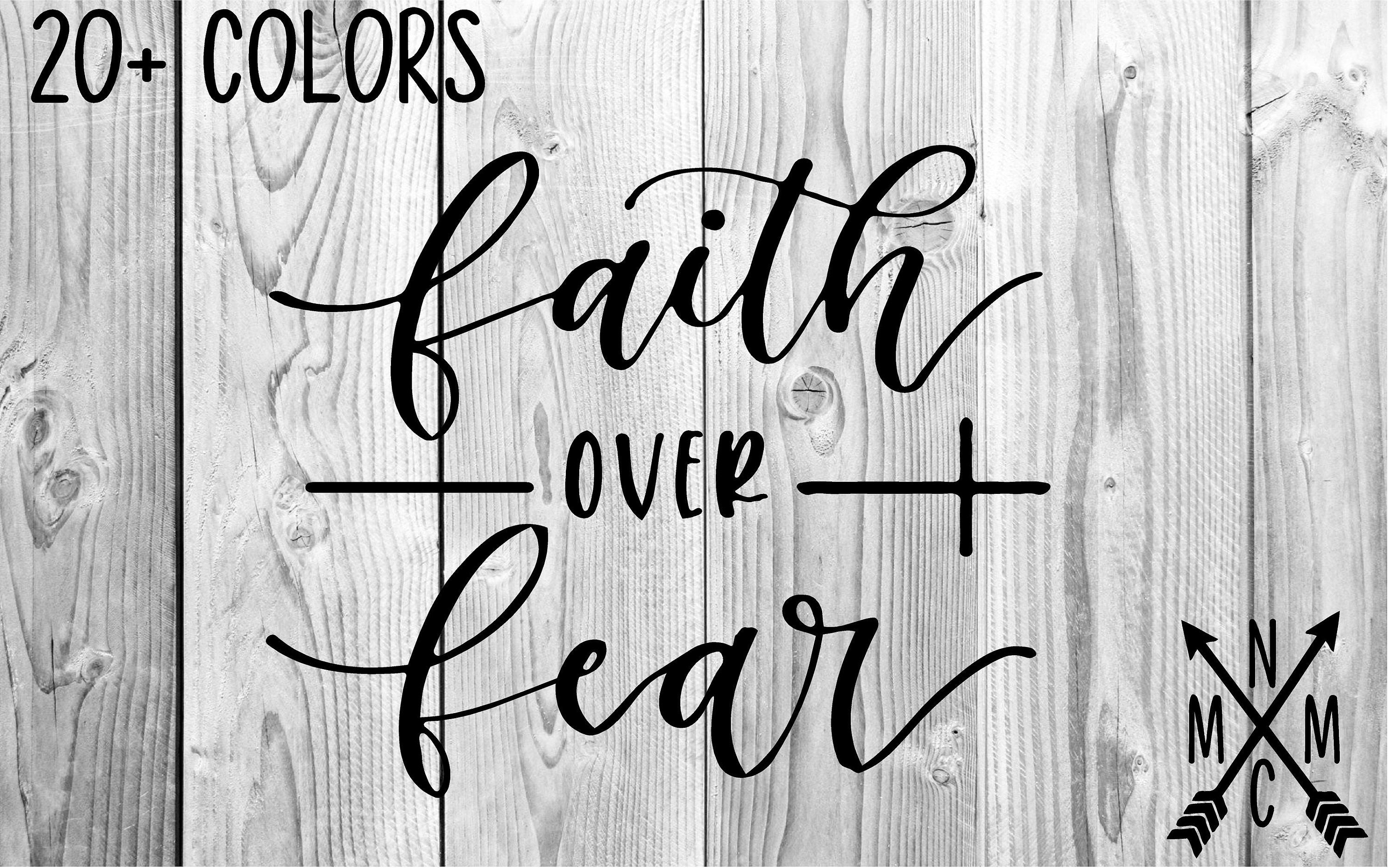 Faith Over Fear Cross Church Vinyl Sticker Decal Sticker Car Etsy