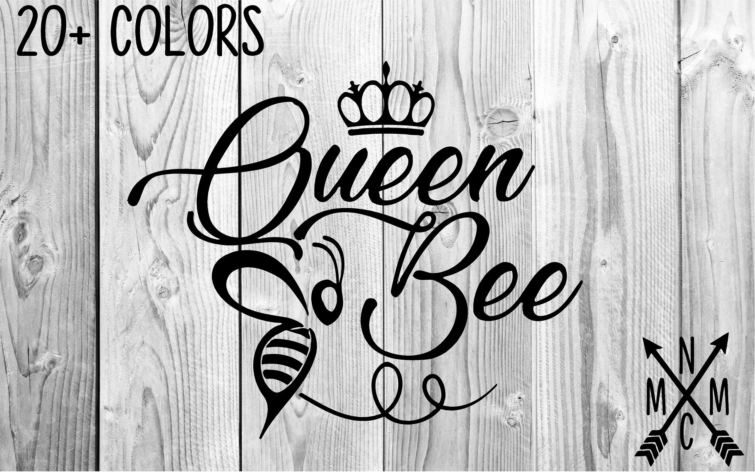 Queen Bee Saying Quote Crown Vinyl Sticker Decal Sticker Car Etsy