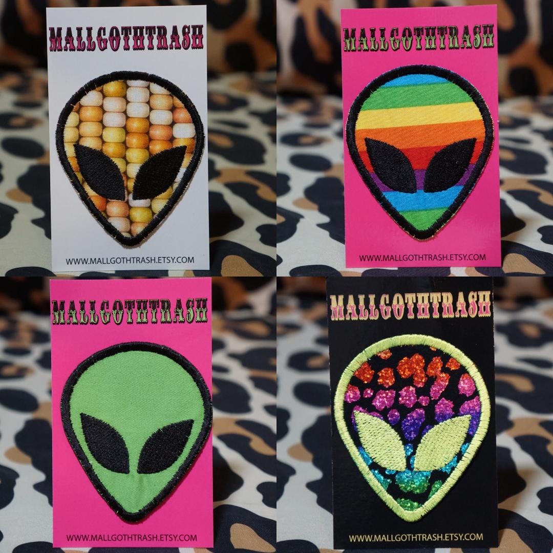 ALIEN Iron on Patch - Etsy