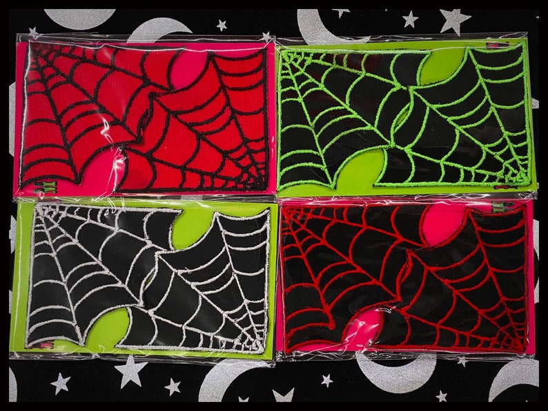Spiderweb corner iron on patch set image 1