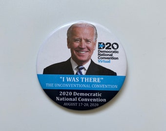 2020 Democratic National Convention Joe Biden for President 3" Button Virtual The Unconventional Convention