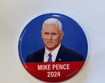 2024 Vice President Mike Pence for  President 3" Button Pin