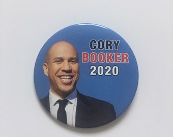 2020 New Jersey Senator Cory Booker for President 3" Button Pin Progressive Newark Mayor