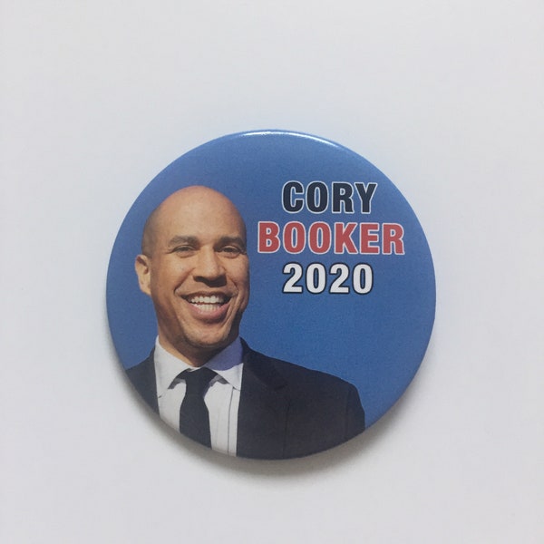 2020 New Jersey Senator Cory Booker for President 3" Button Pin Progressive Newark Mayor