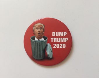 Dump Trump 2020 Anti-President Donald Trump Campaign 3" Button Pin Kamala Harris Elizabeth Warren Joe Biden Bernie Sanders Pete Buttigieg