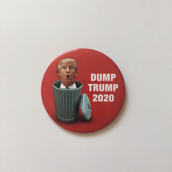 Dump Trump 2020 Anti-President Donald Trump Campaign 3" Button Pin Kamala Harris Elizabeth Warren Joe Biden Bernie Sanders Pete Buttigieg