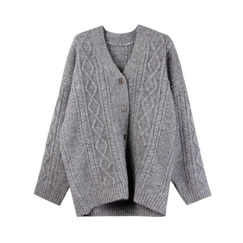 Women’s Oversized Cozy Knit Button Cardigan
