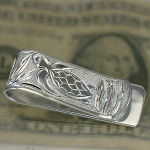 Fermasoldi in argento sterling a forma di tartaruga marina hawaiana (M202)
