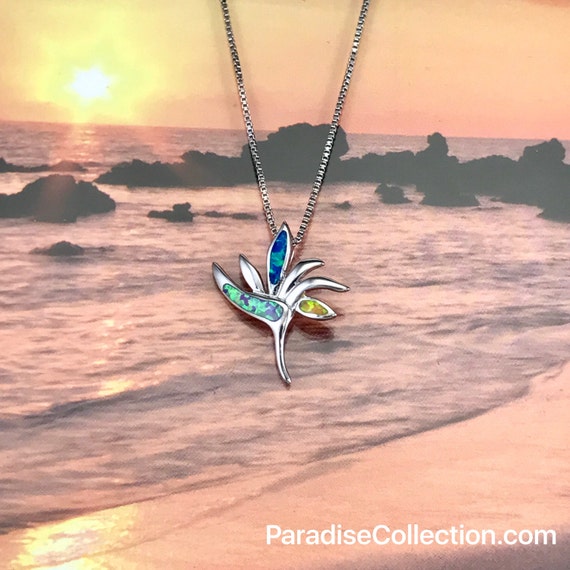 Opal Sunrise Plumeria Pendant Opal Sunrise Plumeria Pendant