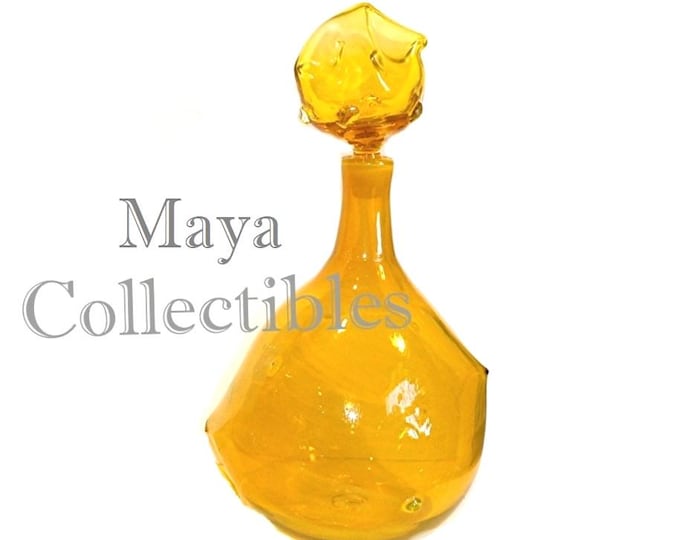 Blenko Decanter 1959 Wayne Husted Jonquil # 5912 VERY RARE!