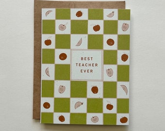 BEST TEACHER Card