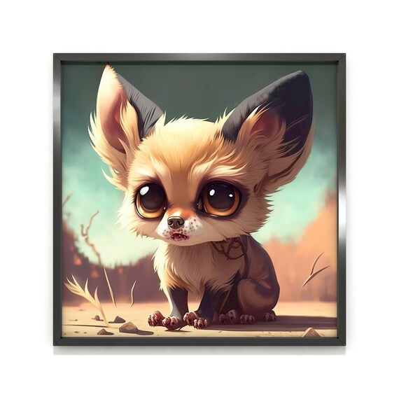 Fennec Fox Animal Portrait 3D Cartoon Cute Animal Farm - Etsy Fennec Fox Animal Portrait 3D Cartoon Cute Animal Farm - Etsy