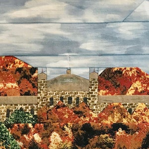 Twin Lights, Highlands, NJ Lighthouse quilt pattern