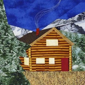 Mountain Log Cabin quilt pattern