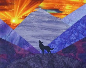 Mountain Sunset quilt pattern