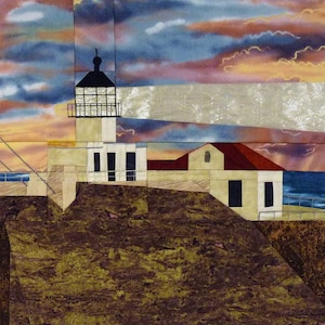 Point Bonita, CA Lighthouse quilt pattern