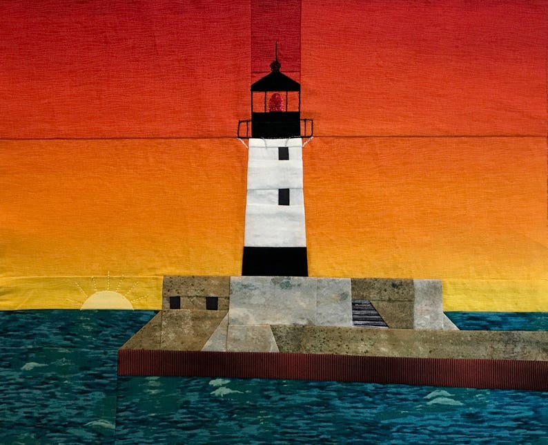 Duluth, MN Lighthouse quilt pattern image 1