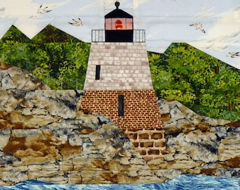 Castle Hill, RI Lighthouse quilt pattern