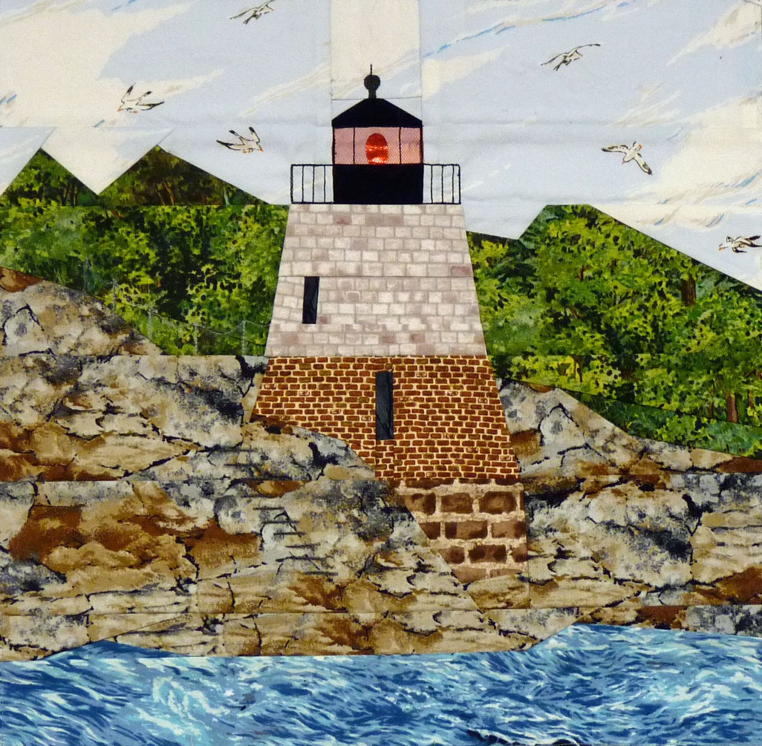 Castle Hill, RI Lighthouse Quilt Pattern Etsy