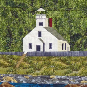 Old Mission Point, MI Lighthouse quilt pattern