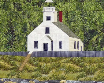 Old Mission Point, MI Lighthouse quilt pattern