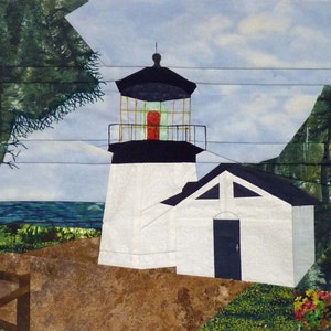 Cape Meares, OR Lighthouse quilt pattern
