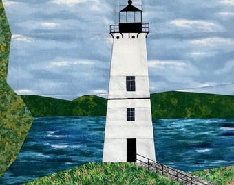 Rock Island, NY Lighthouse quilt pattern