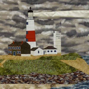 Montauk Point, NY Lighthouse quilt pattern