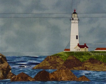 Pigeon Point, CA Lighthouse quilt pattern