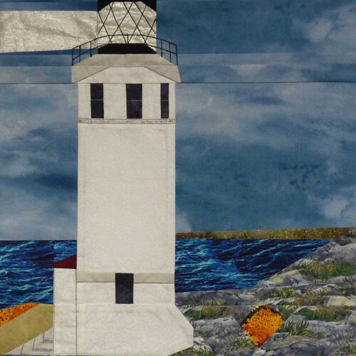 Round Island MI Lighthouse Quilt Pattern Etsy