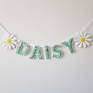 Girl's name bunting wall hanging / custom / choose your colours image 4