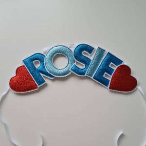 Girl's name bunting wall hanging / custom / choose your colours image 10