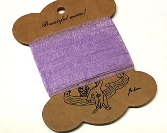 Nastro In Organza Lilla Senza Filo - 25 Metri X 2,5 Cm Di Larghezza, Con Bordo Intrecciato, Per Confezioni Regalo, Fai Da Te, Matrimoni