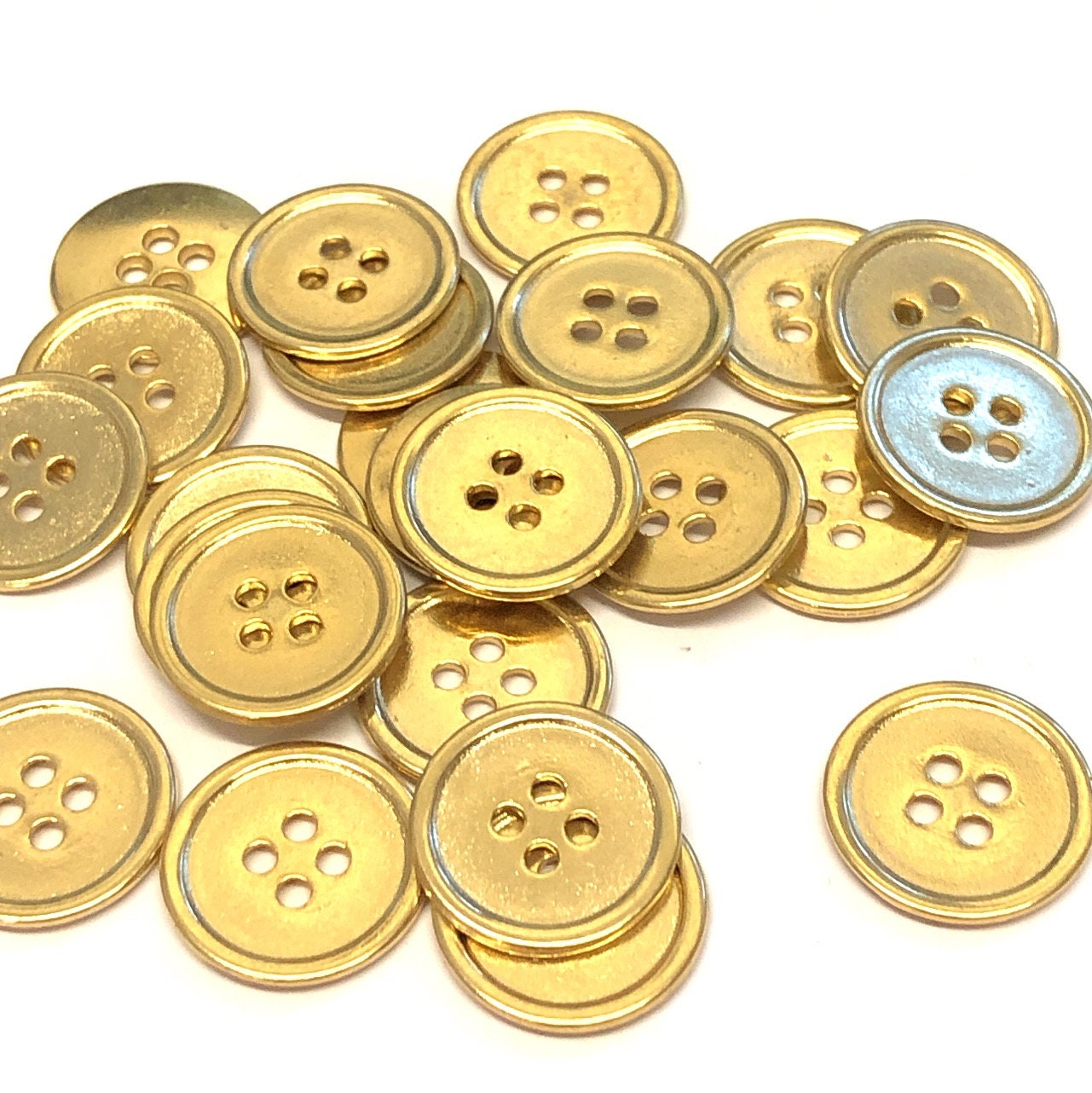 10, 15mm 24L botones dorados, botones decorativos, botones negros, botones  metálicos, botones 1vintage, botones decorativos, botones uk -  México