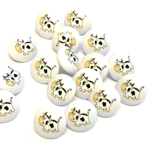 Cow Buttons Etsy