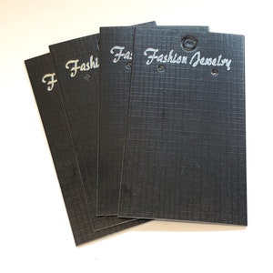 25pk, 9cm x 5cm zwarte oorbel presentatiekaarten, oorbellen display kaarten, sieraden business