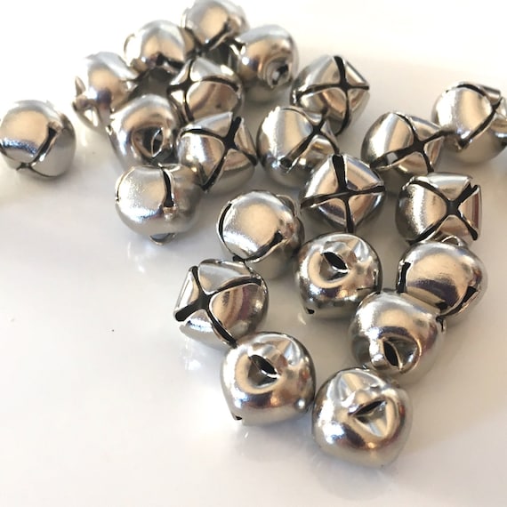 20 Campanelle In Argento Con Occhiello – 10 Mm Di Diametro – Per Gioielli Fai Da Te, Costumi Medievali E Decorazioni - 2