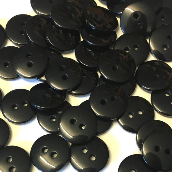 Black sale craft buttons