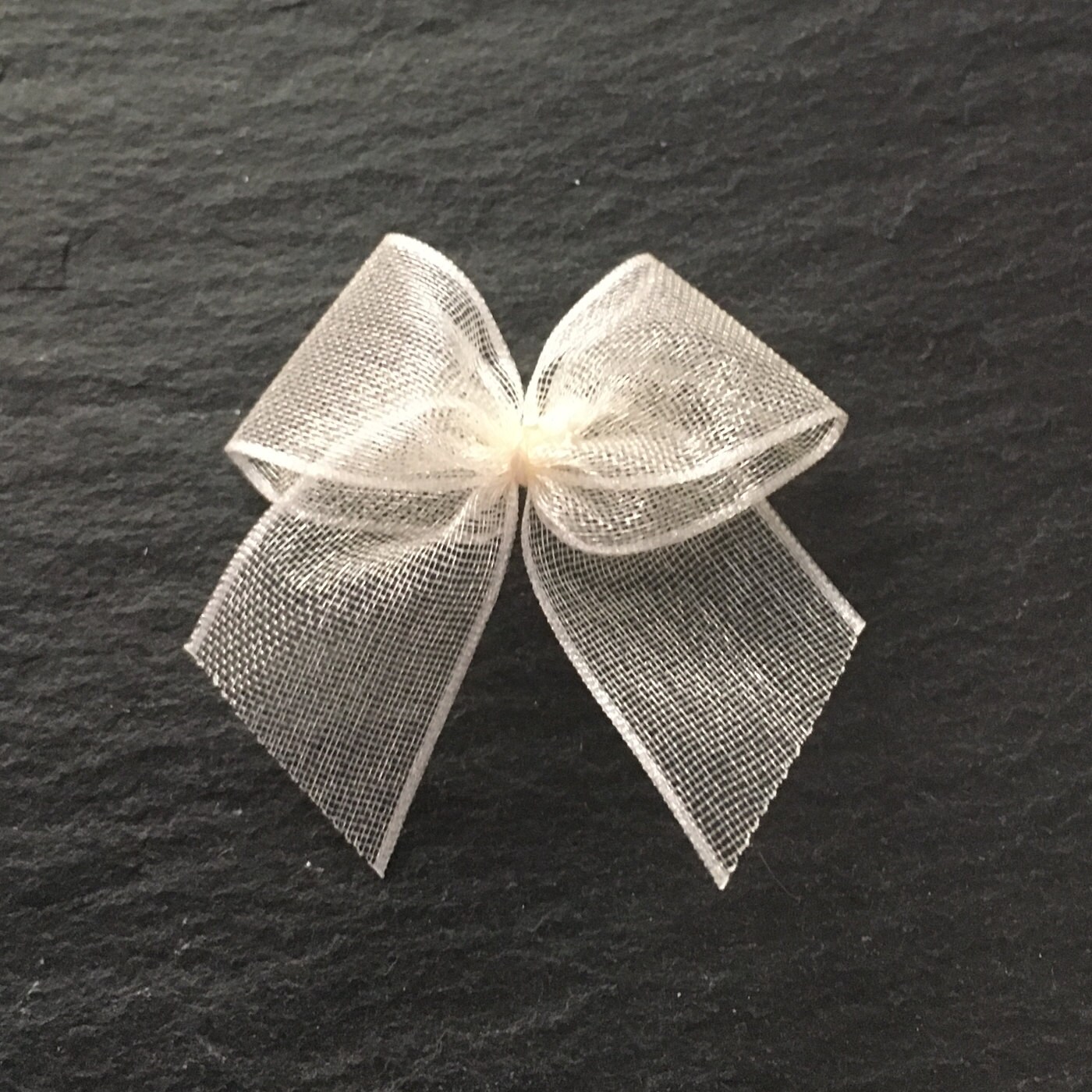 20 ivory organza bows ivory ribbon bows ivory bows wedding Etsy