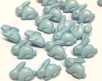 10pcs Blue Bunny Shank Buttons: Novelty Baby Buttons
