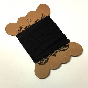 5M, black organza ribbon, black ribbon, black ribbon, 3mm ribbon, craft ribbon, black sheer ribbon, sheer ribbon, wedding ribbon