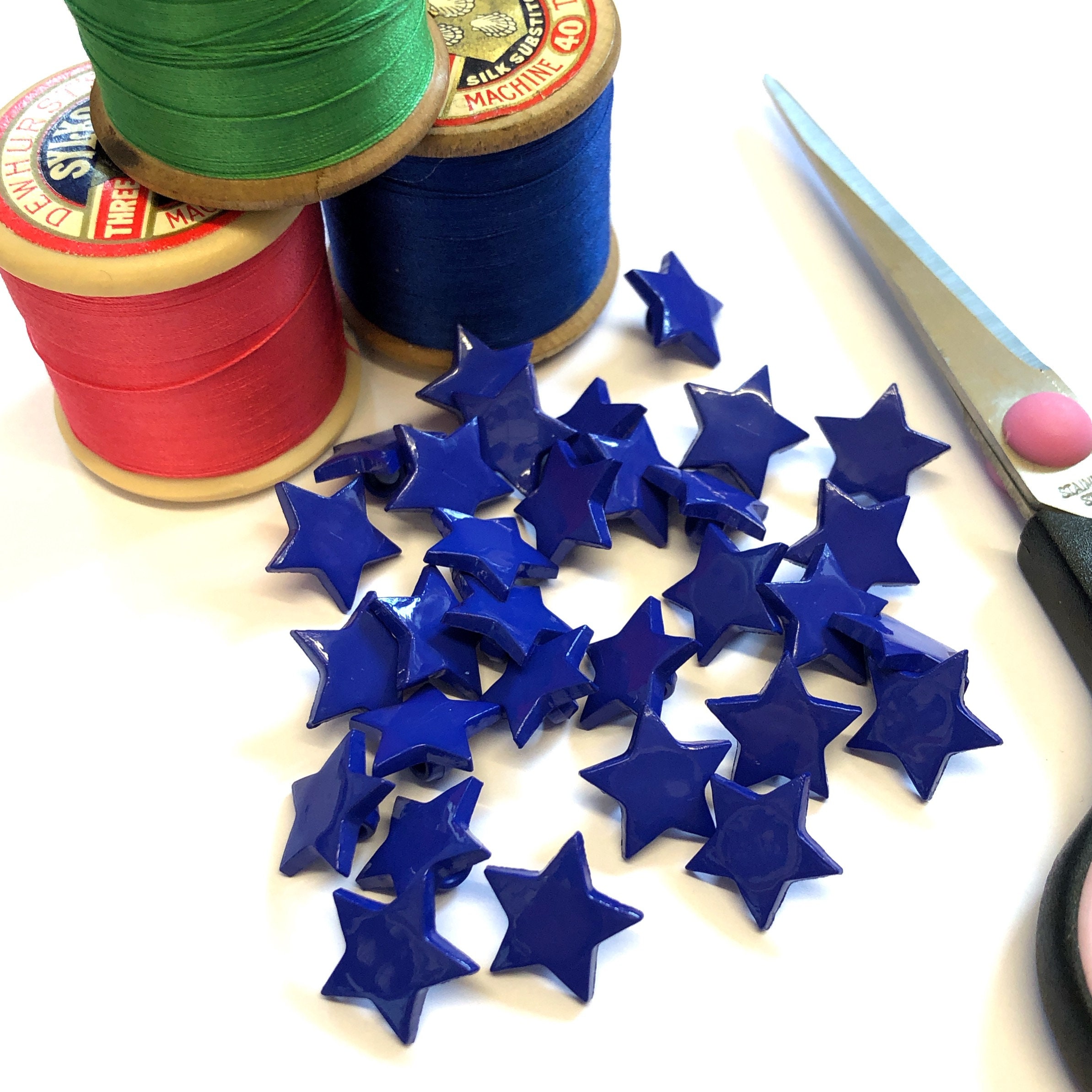 10 14mm 22L Star Shaped Buttons Novelty Shank Buttons Etsy UK