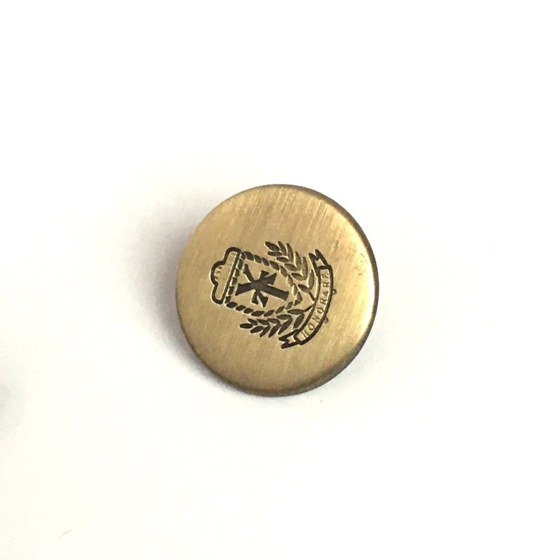 10 Metal Button Bronze Buttons Bronze Metal Buttons 15mm Etsy UK