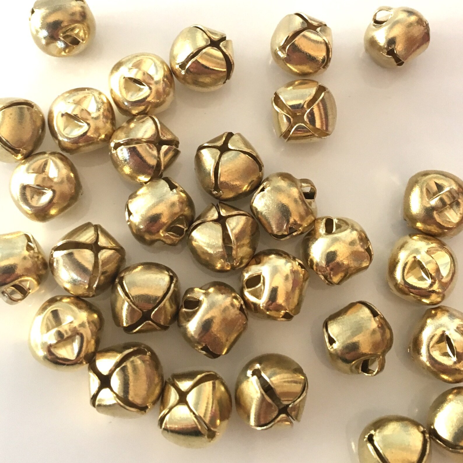 25 Jingle Bells Gold Bells Pet Collar Bells Christmas Etsy UK