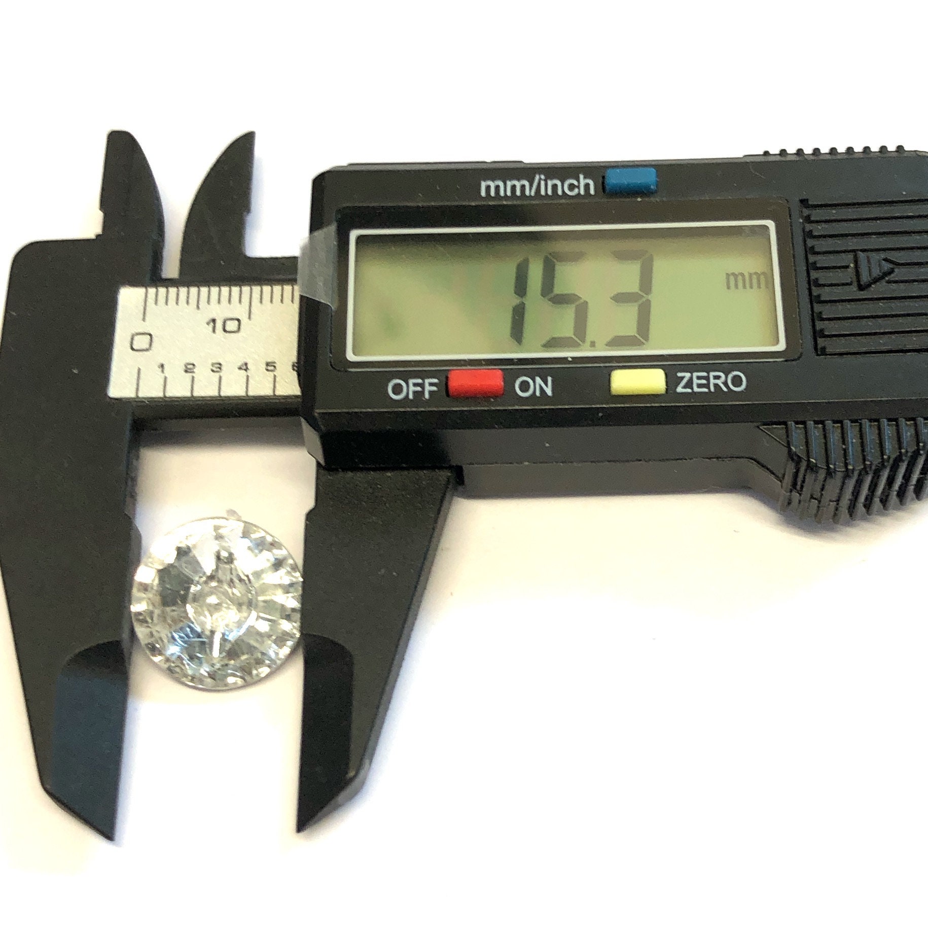 10 Kristall effektförmige Knöpfe facettierte Kristallknöpfe | Etsy