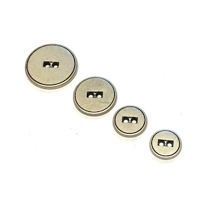 6, round aged silver metal buttons, choice of size, antique silver buttons, aged metal buttons