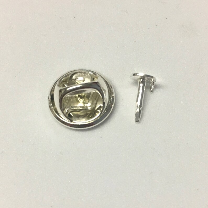 20 x tie tacks pin badge findings silver pin badges lapel Etsy